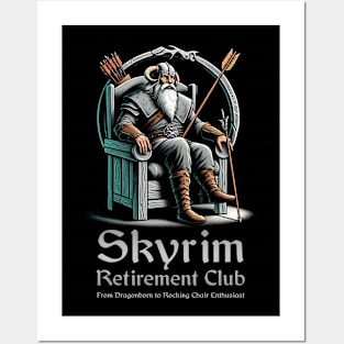 Arrow in the Knee Retirement Club Posters and Art